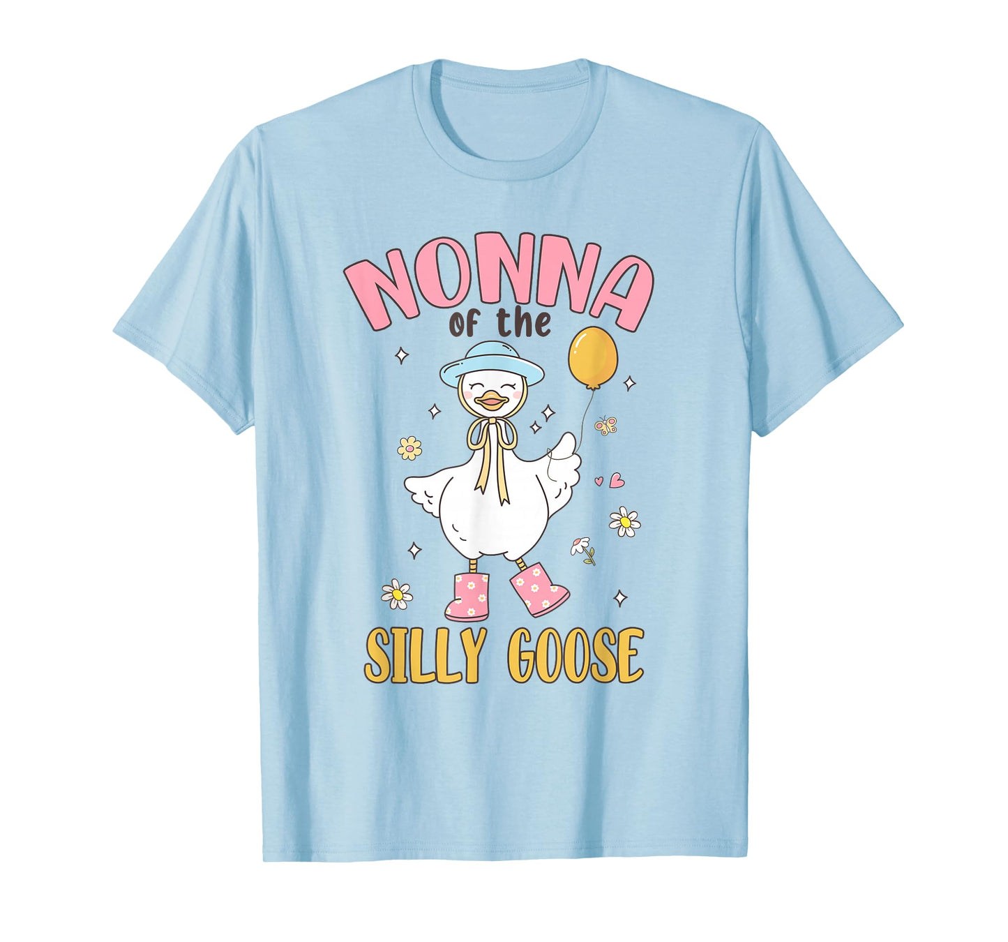Nonna of The Silly Goose First Birthday Family Matching T-Shirt