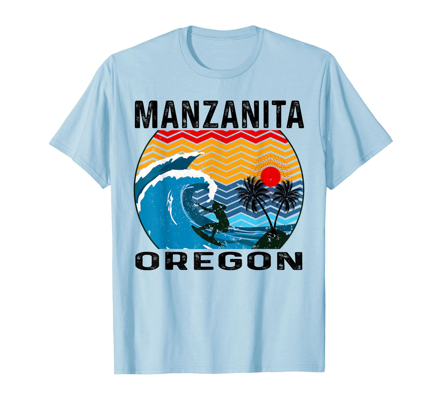 Oregon Manzanita Surfing Surfboard T-Shirt