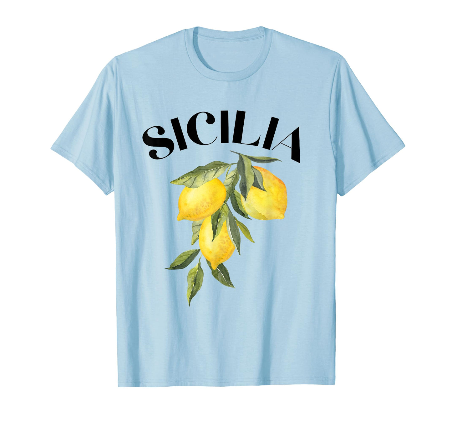 Sicily Lemon Art Italian Fruit Lover Italy Sicilia Vintage T-Shirt