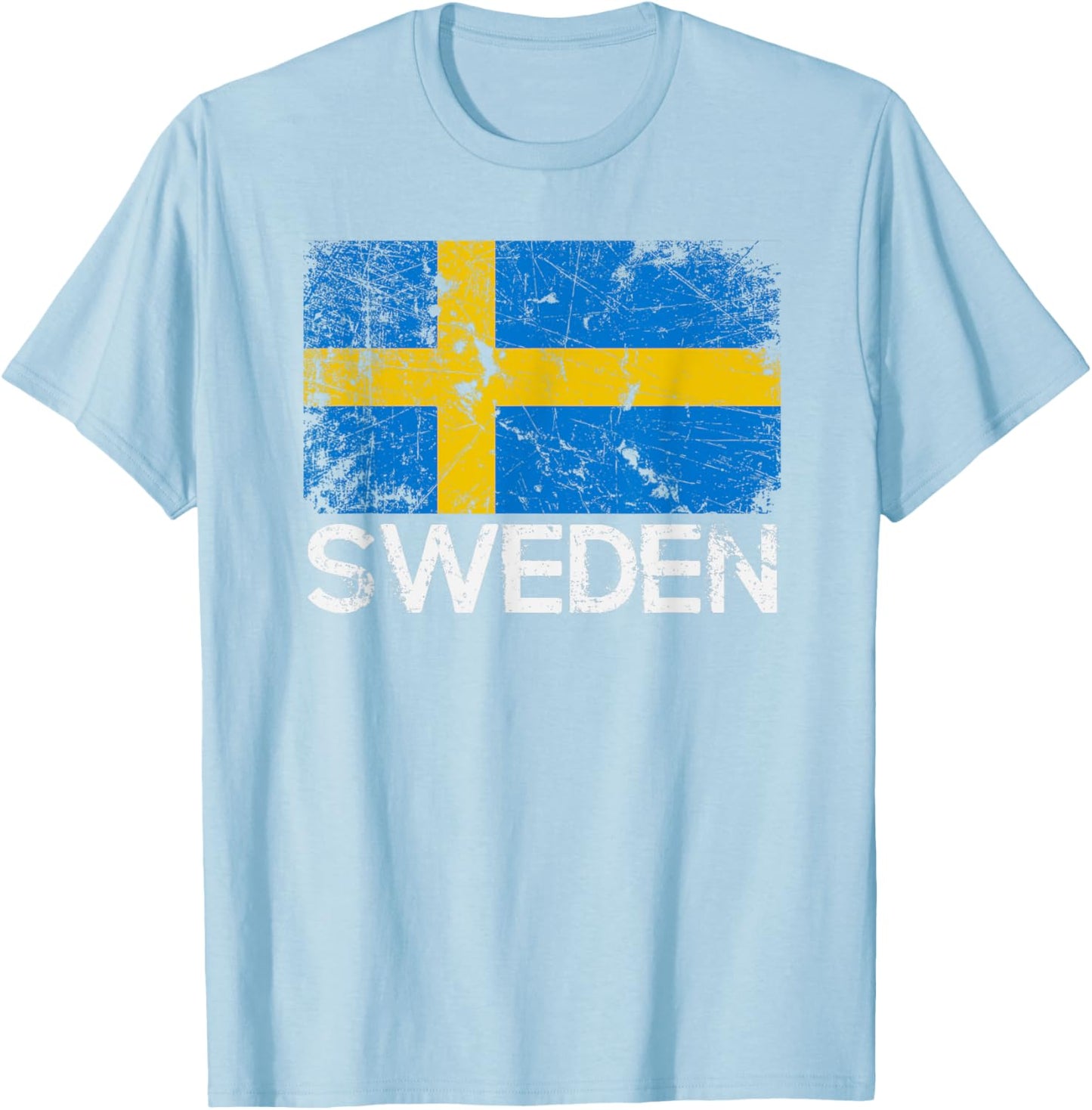 Swedish Flag T-Shirt | Vintage Made In Sweden Gift T-Shirt