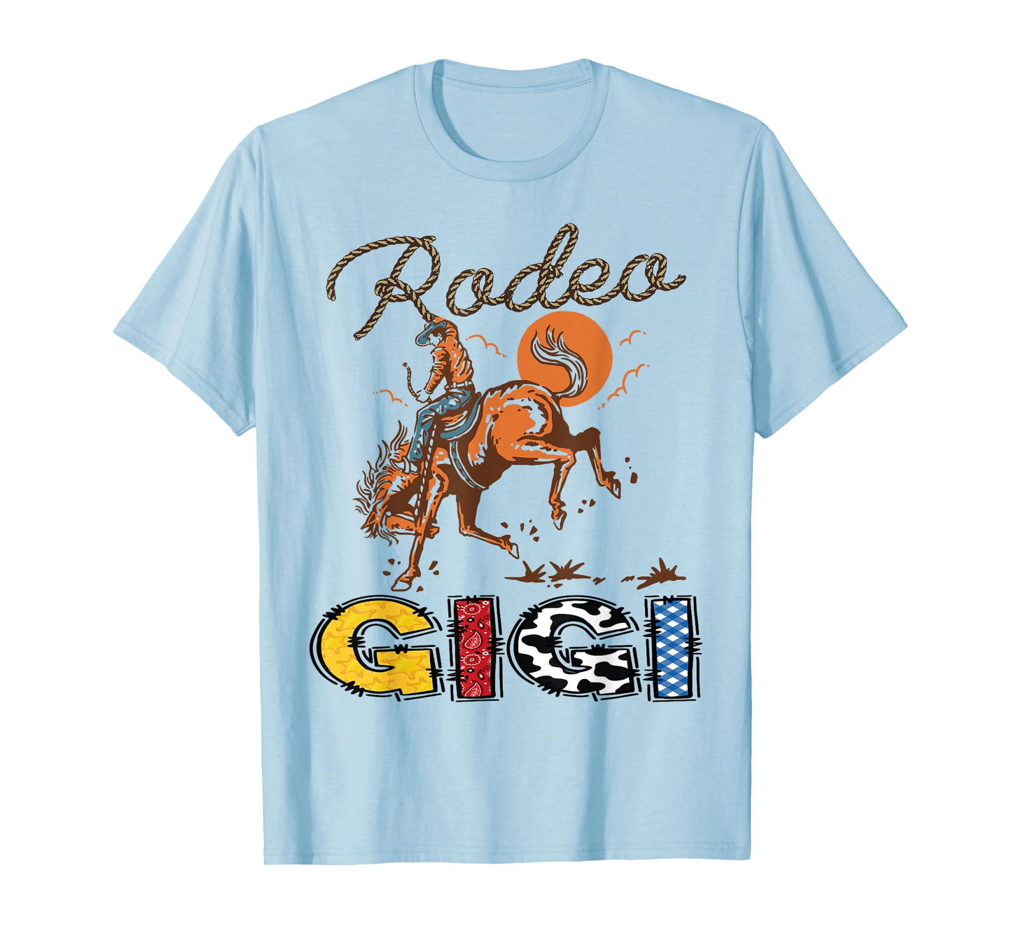 Rodeo Gigi Cowboy Cowgirl Birthday Matching Family T-Shirt