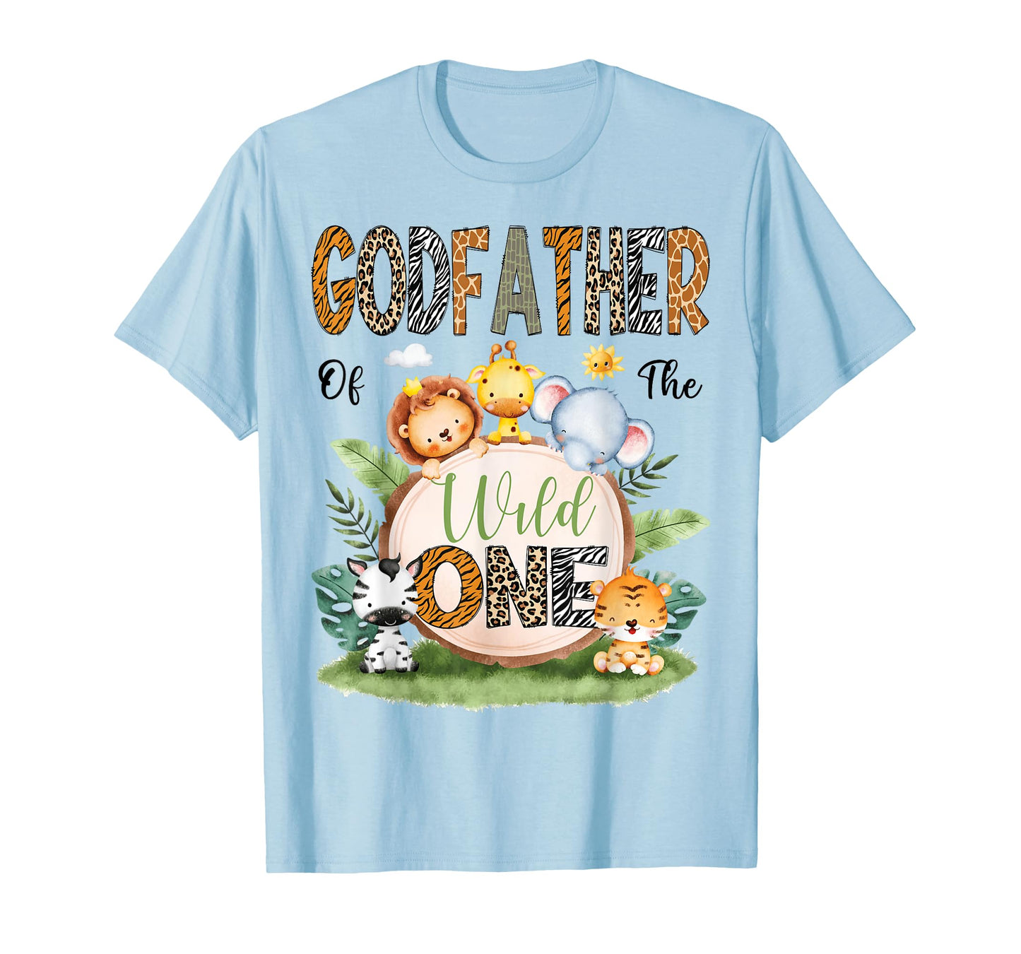 GodFather Of The Wild One Safari Jungle 1St Birthday T-Shirt