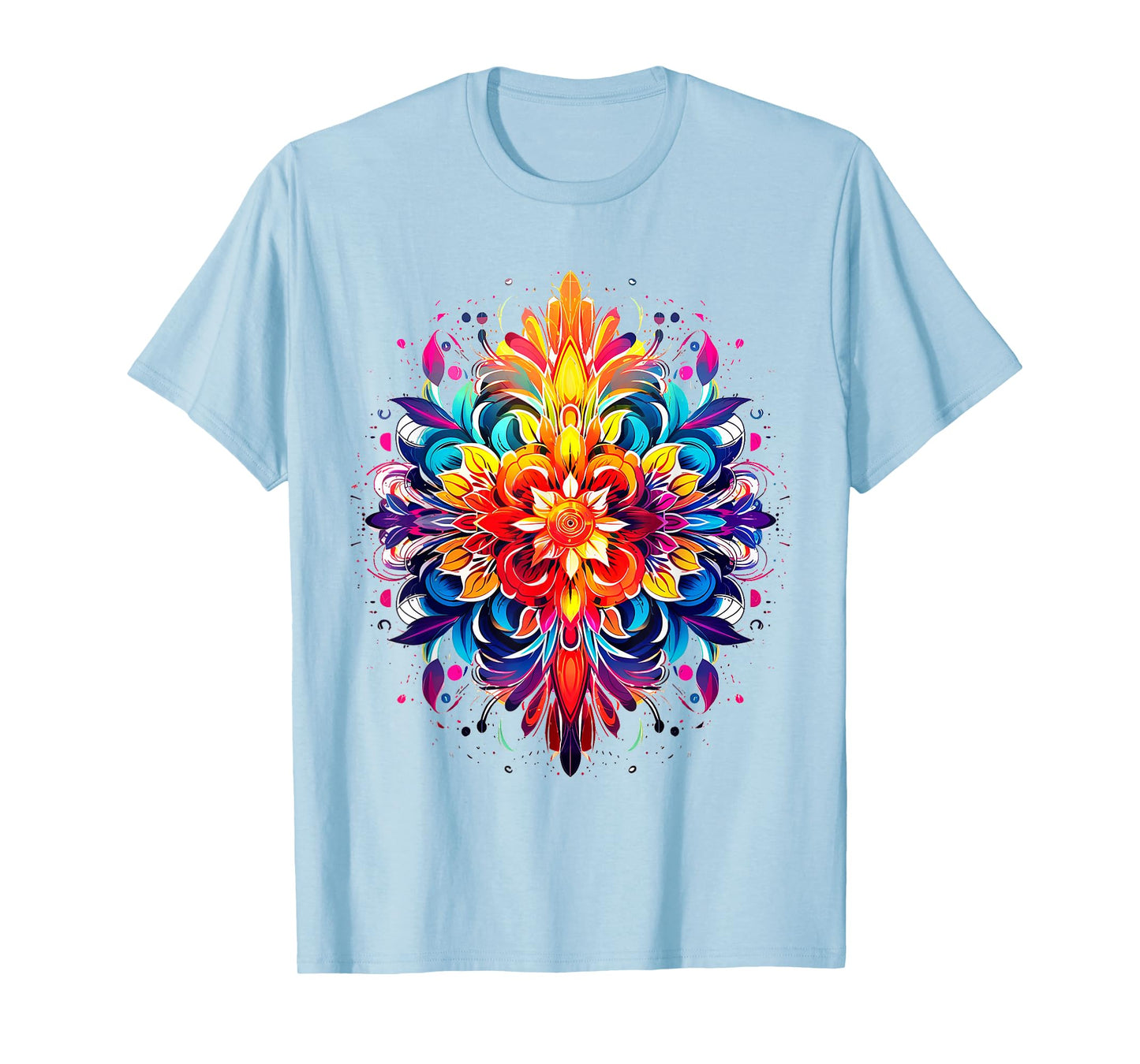 Mandala Colorful Graphic Flower Abstract Mandala T-Shirt