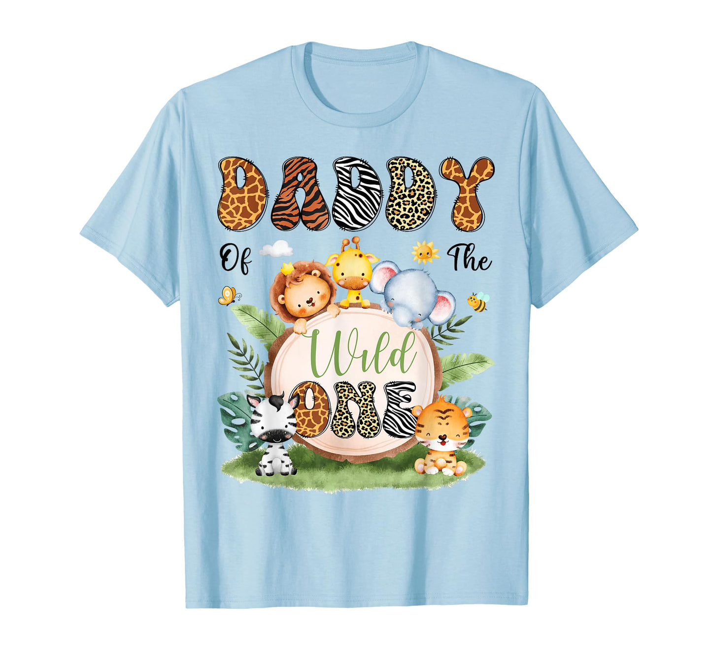 Daddy Of The Wild One Safari Jungle 1St Birthday Boy T-Shirt