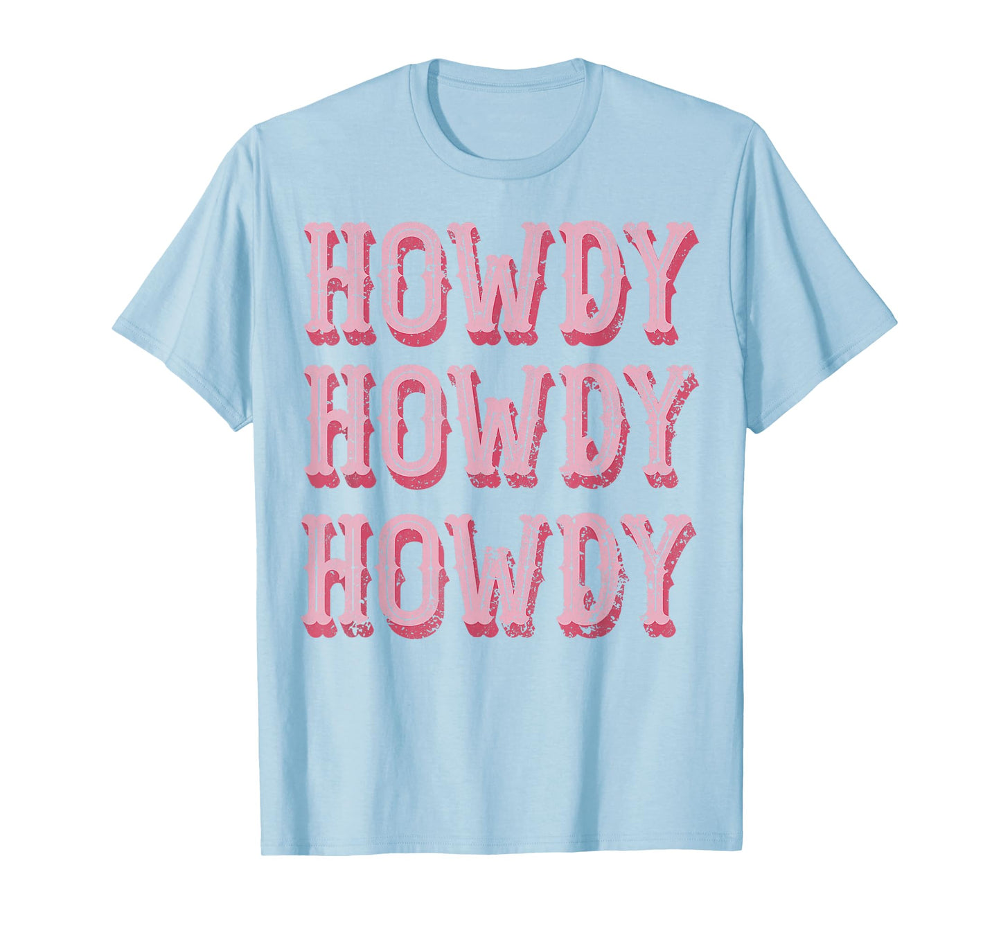 Vintage White Howdy Rodeo Western Country Southern Cowgirl T-Shirt