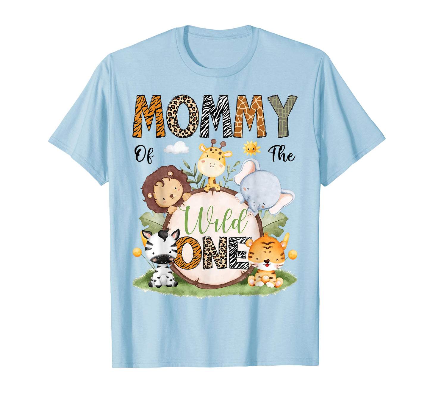 Mommy Of The Wild One 1St Birthday Boy Safari Lover T-Shirt