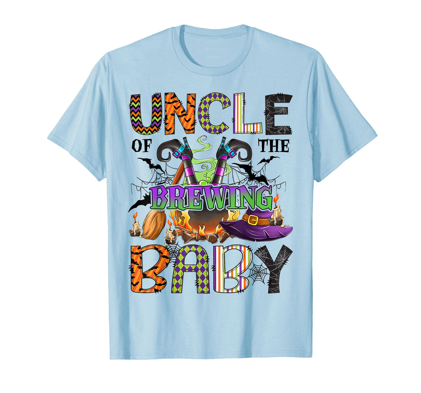 Uncle of Brewing Baby Halloween One Spooky Uncle T-Shirt