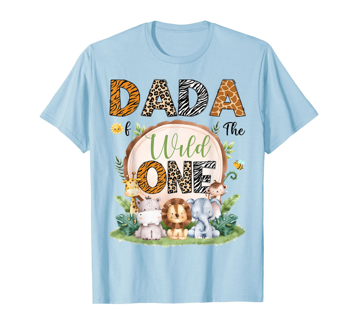 Dada Of The Wild One 1St Birthday Boy Safari Jungle T-Shirt