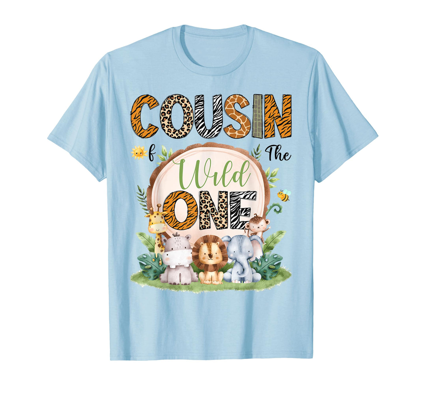 Cousin Of The Wild One 1St Birthday Boy Safari Jungle T-Shirt