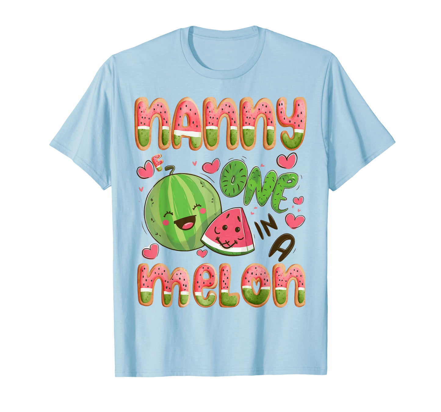 Nanny Of One In A Melon 1St Birthday Watermelon Bday Party T-Shirt