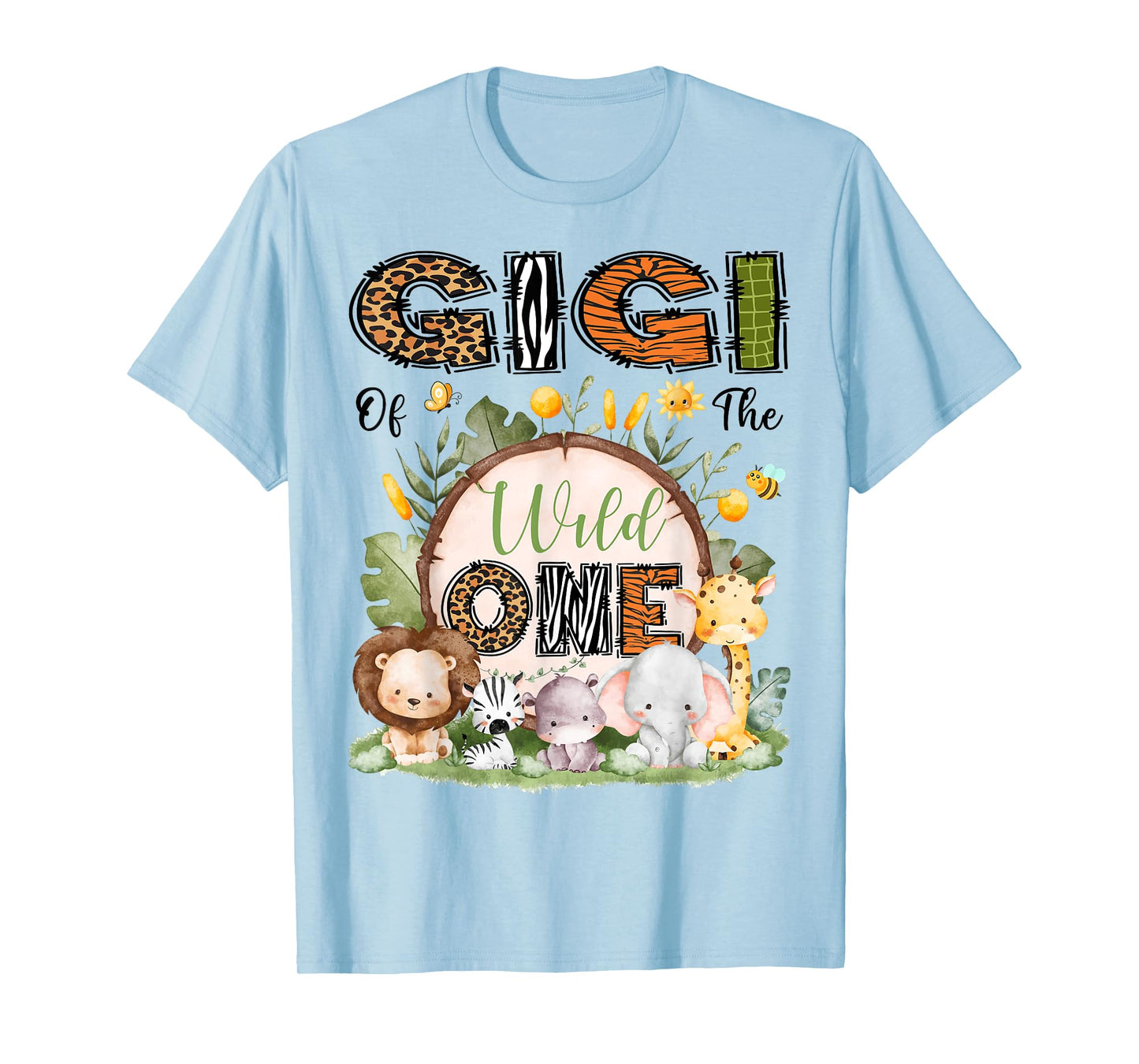 Gigi Of The Wild One 1St Birthday Boy Safari Jungle T-Shirt