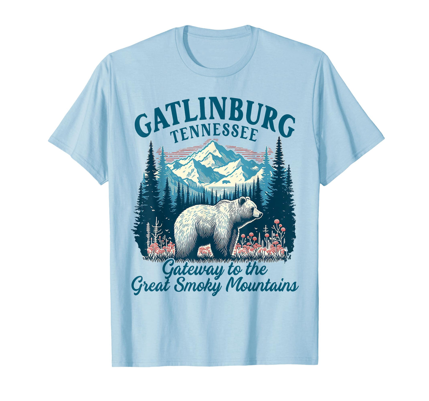Gatlinburg Great Smoky Mountains Tennessee Exploring Travel T-Shirt