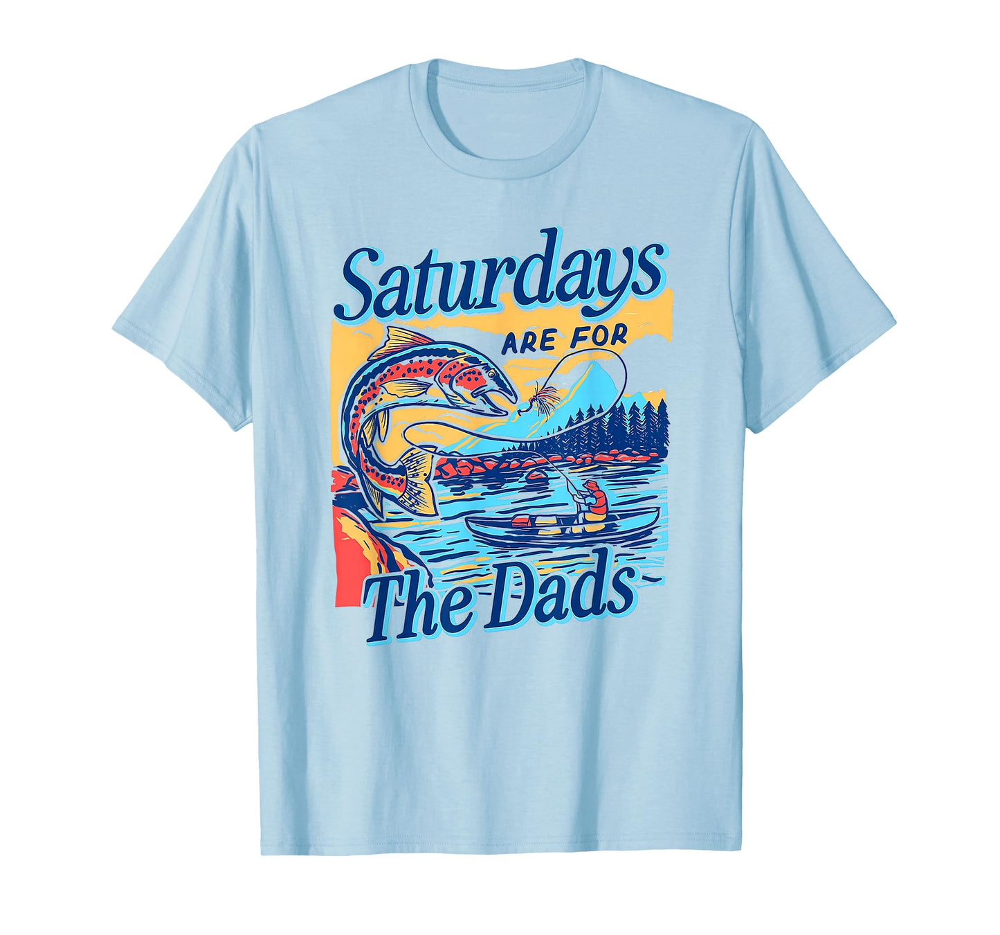 Saturdays For Dads Funny Fishing Father's Day T-Shirt
