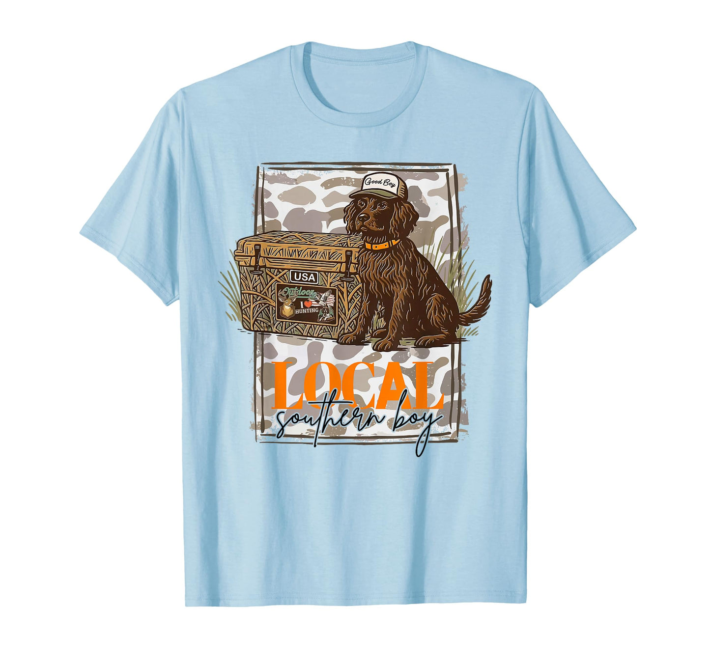 Local Southern Boy Boykin Spaniel Dog Duck Hunting Outdoor T-Shirt