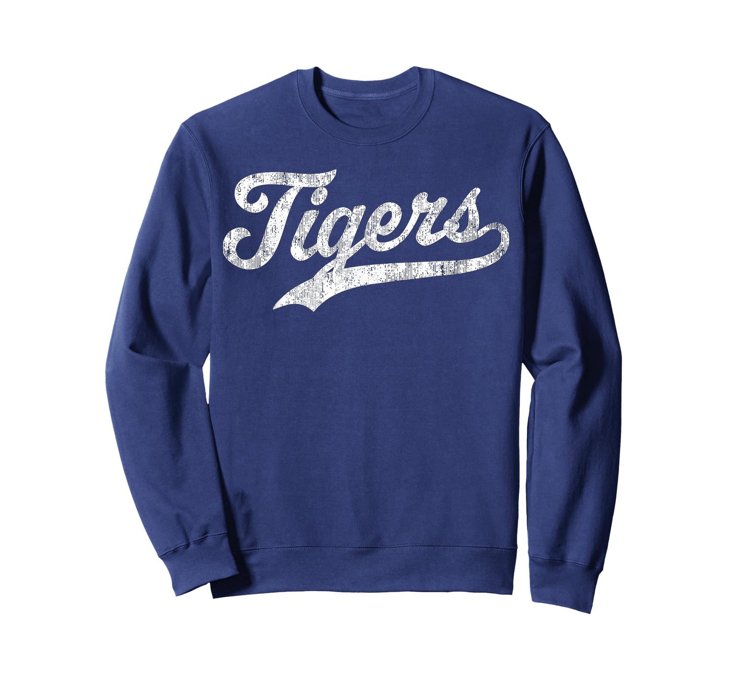 Vintage Tigers Name Personalized Retro for Men Women Kid T-Shirt - Sweatshirt | Navy