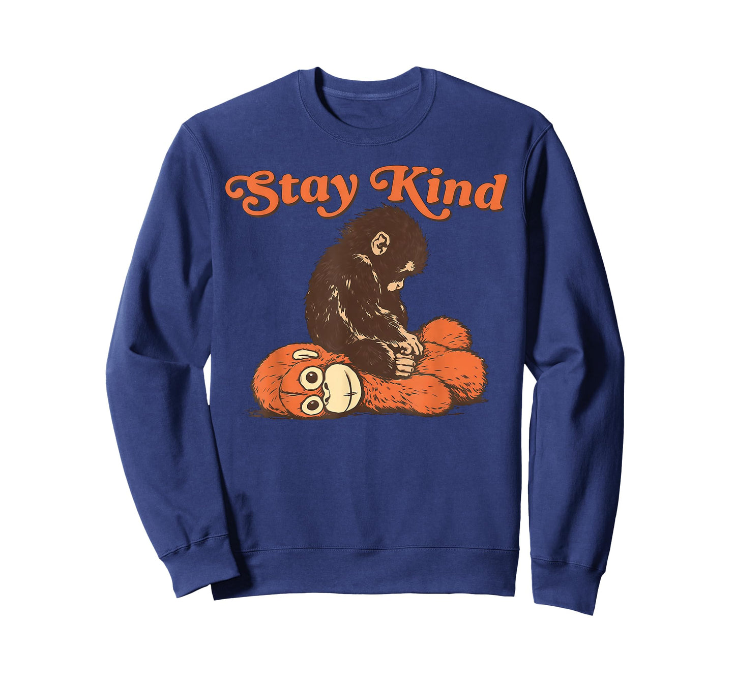 Stay Kind Baby Monkey Punch Plush Men Women Kids T-Shirt