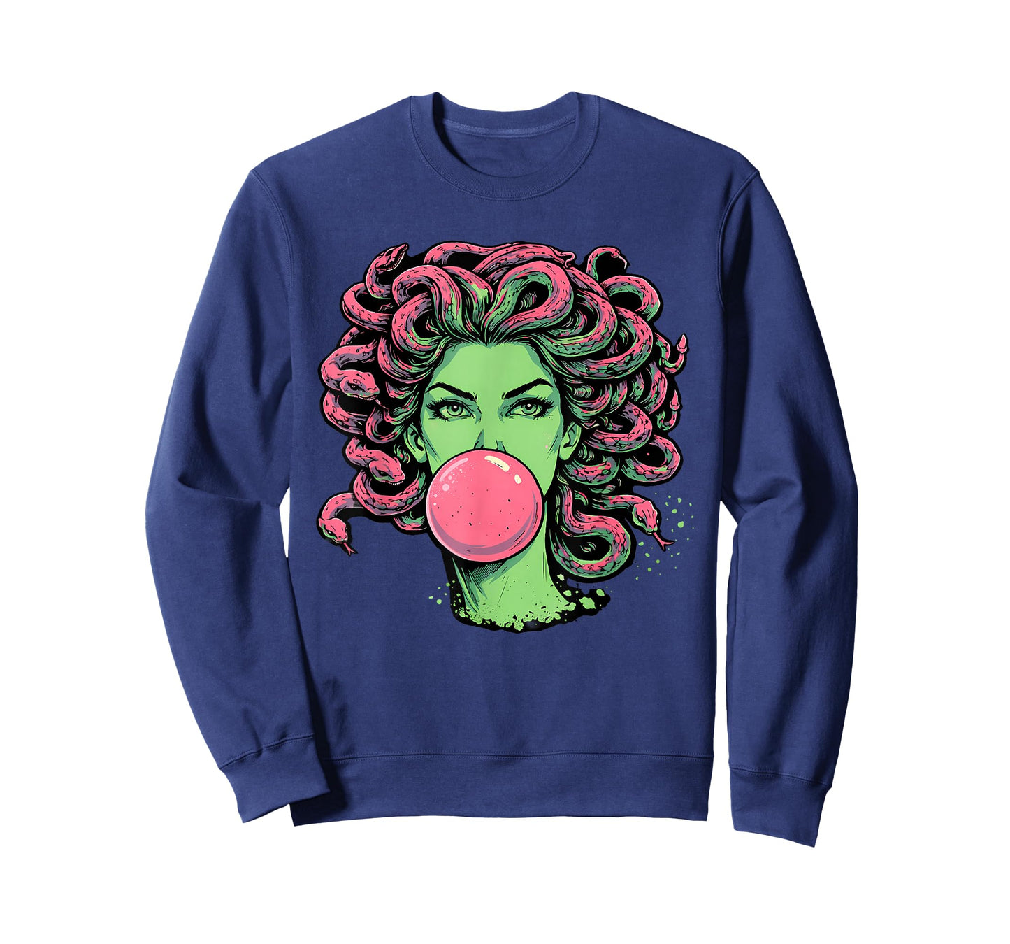 Medusa Bubblegum Greek Mythological Snake Hair Goddess T-Shirt