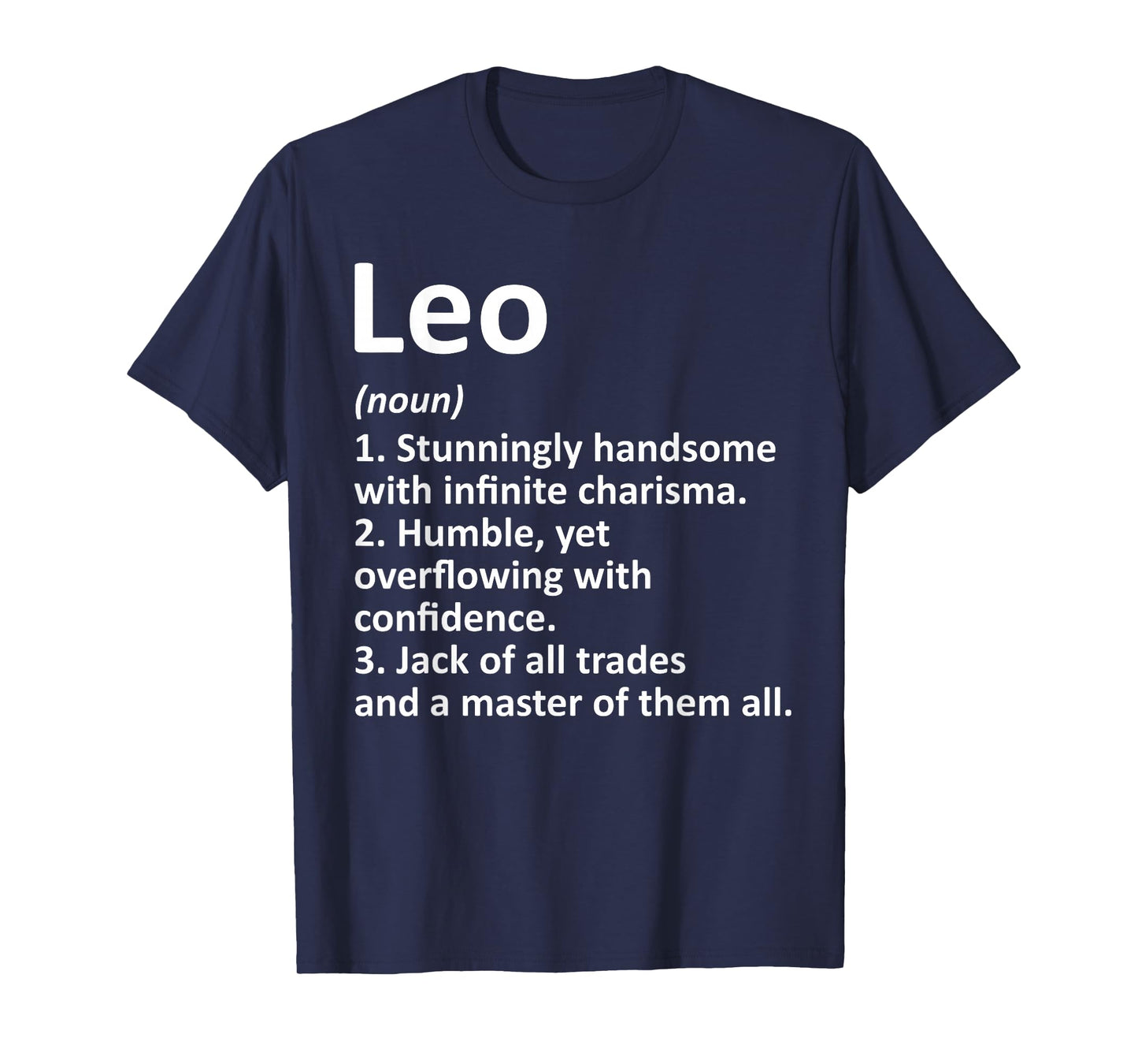LEO Definition Personalized Name Funny Birthday Gift Idea T-Shirt