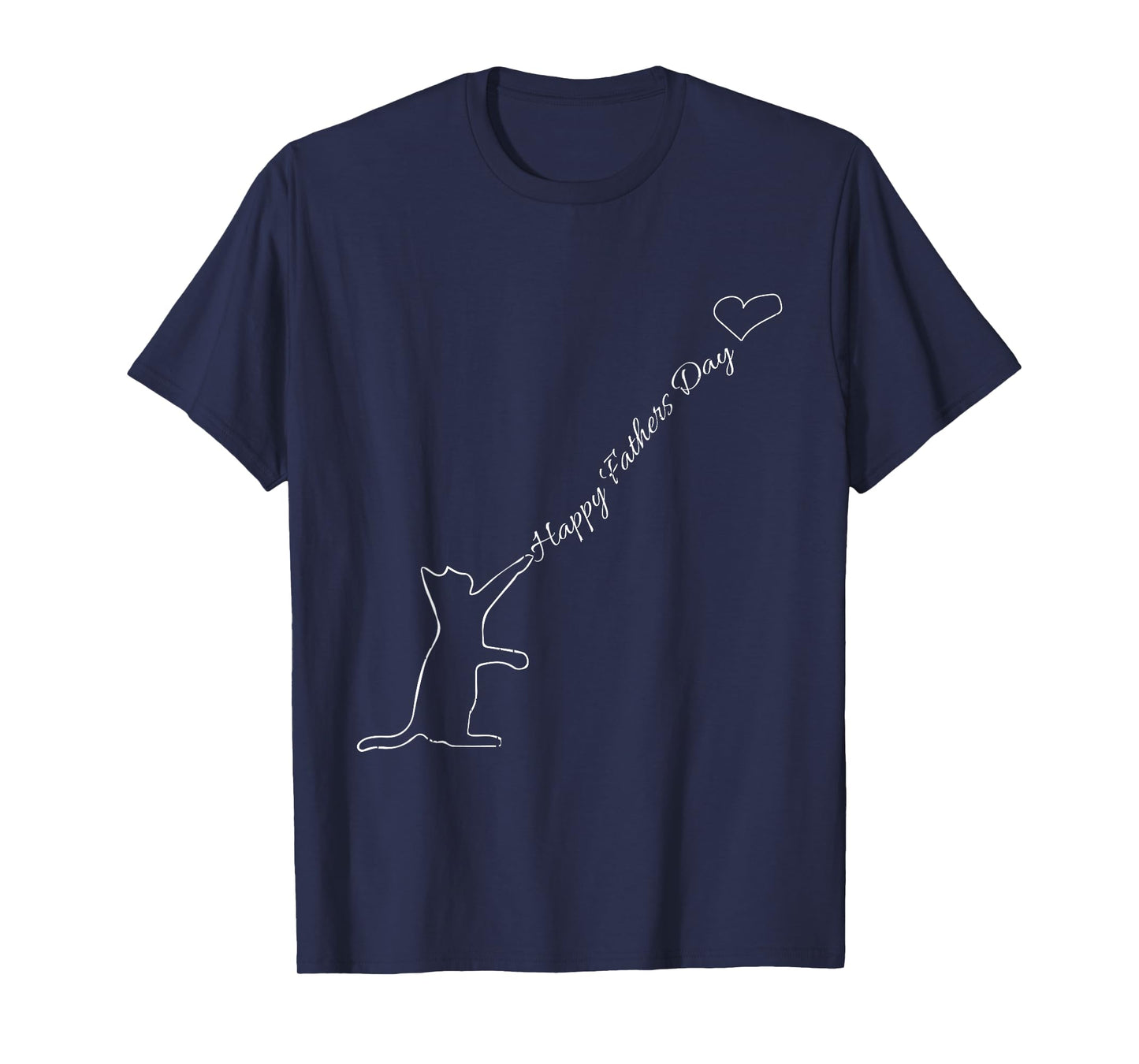Cat Dad Happy Fathers Day Cool Kitten Papa Grandpa Men T-Shirt