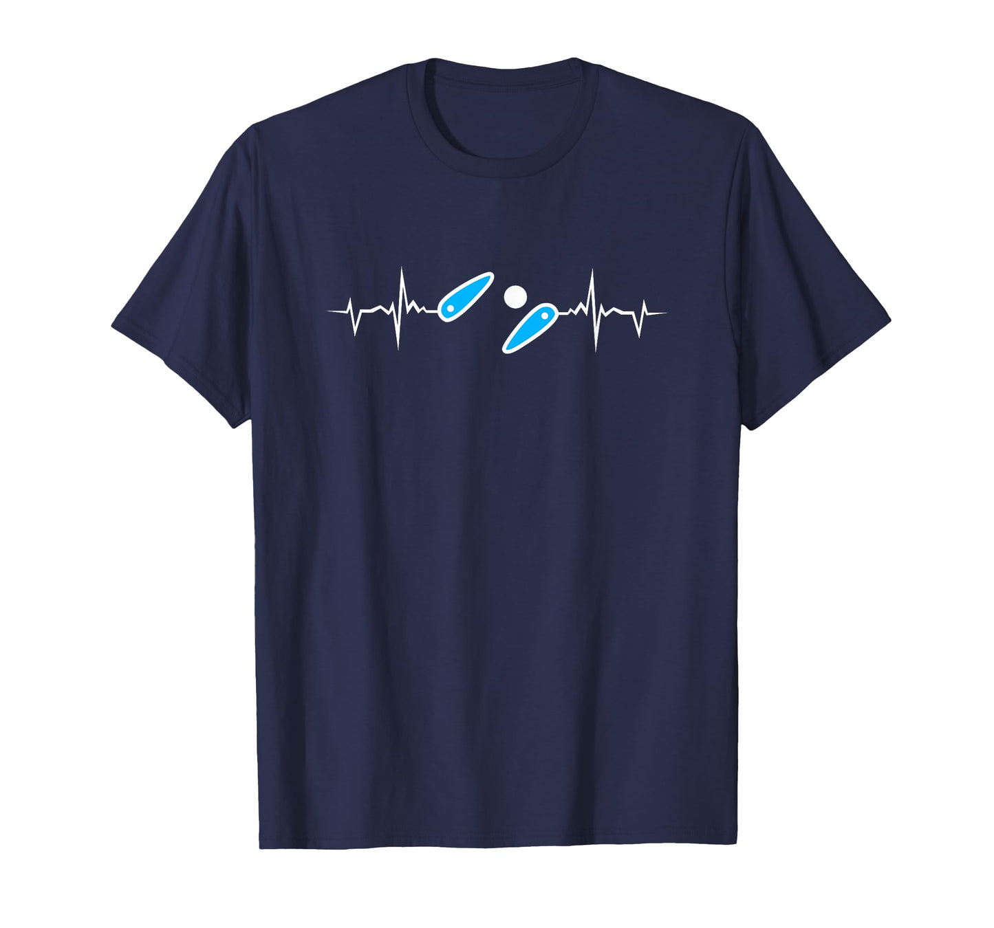 Pinball Heartbeat Funny Pinballer Flipping Ball EKG Flipper T-Shirt