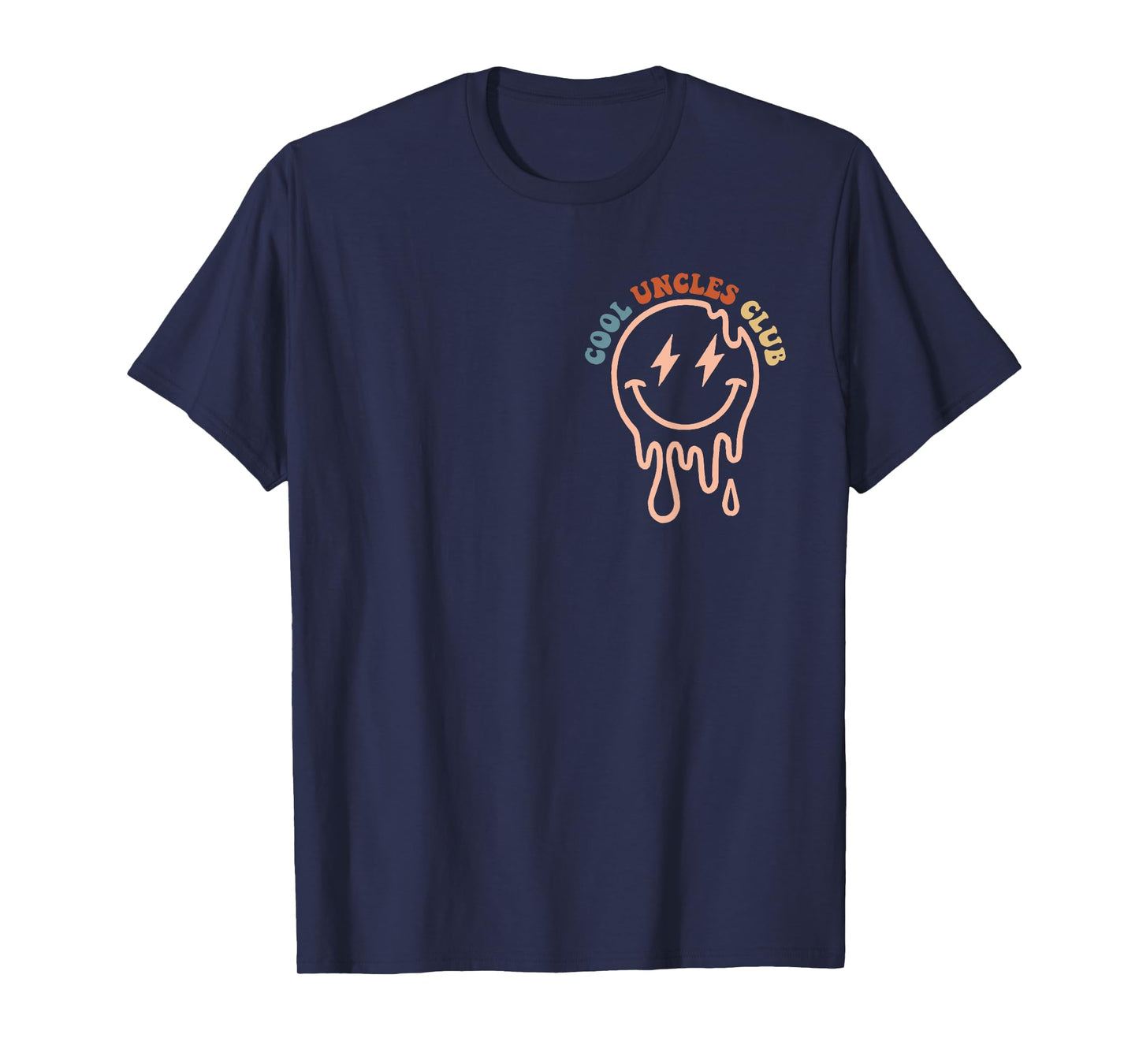 Groovy Cool Uncles Club Funny New Uncle Father's Day 2 Sided T-Shirt