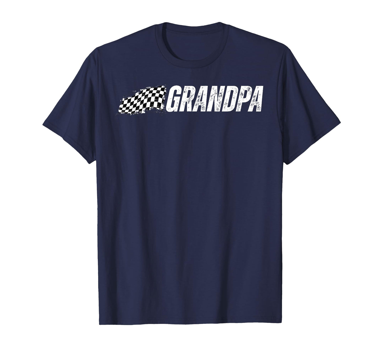 Race Car Pit Crew Grandpa Racing Birthday Party Matching T-Shirt