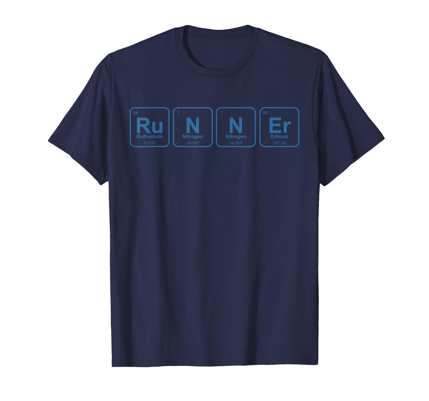 Runner Periodic Table Funny Running Marathon Lovers Outfit T-Shirt