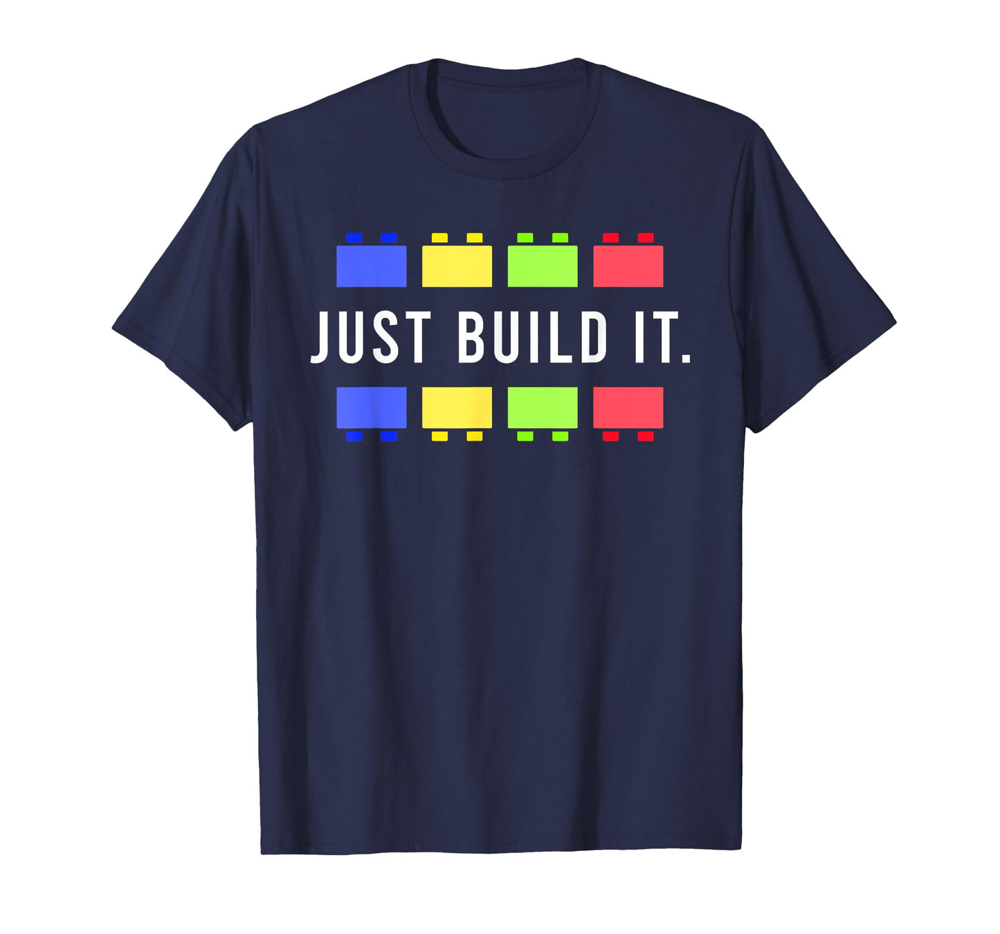 Build It Master Builder Construction Building Blocks Bricks T-Shirt
