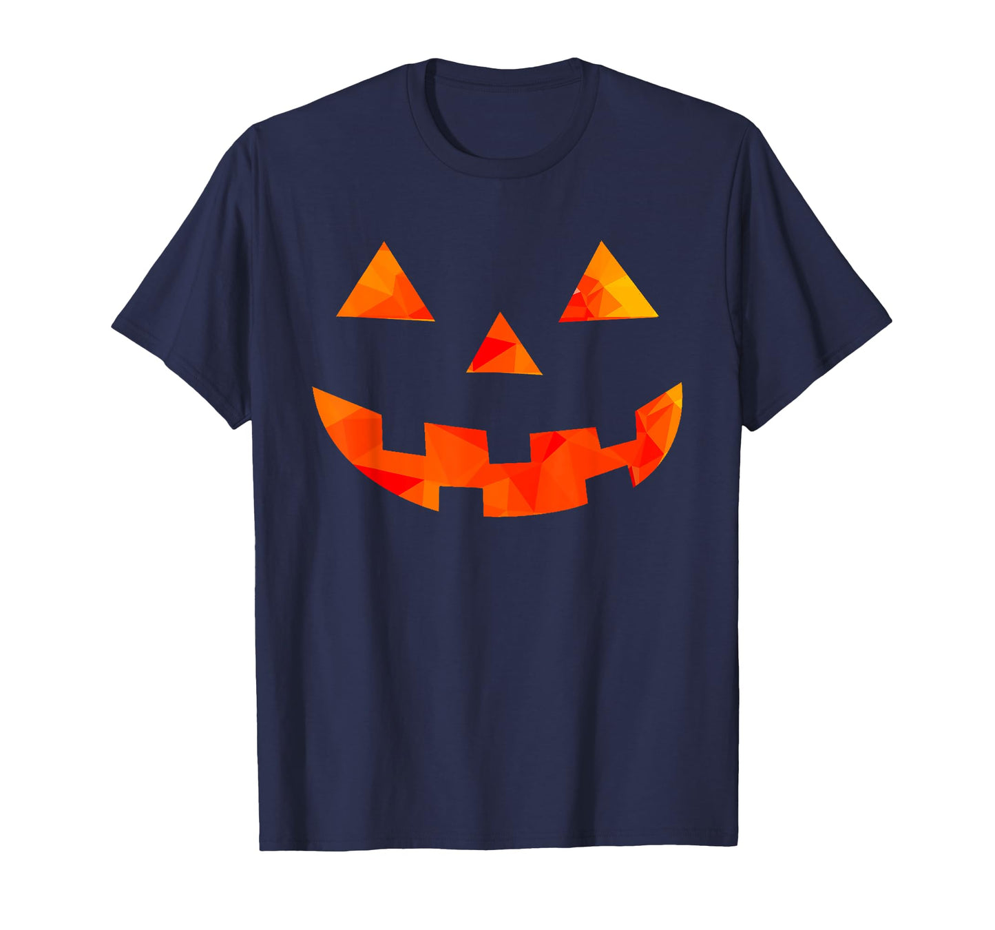 Pumpkin Face Halloween Costume T-Shirt Orange Glow