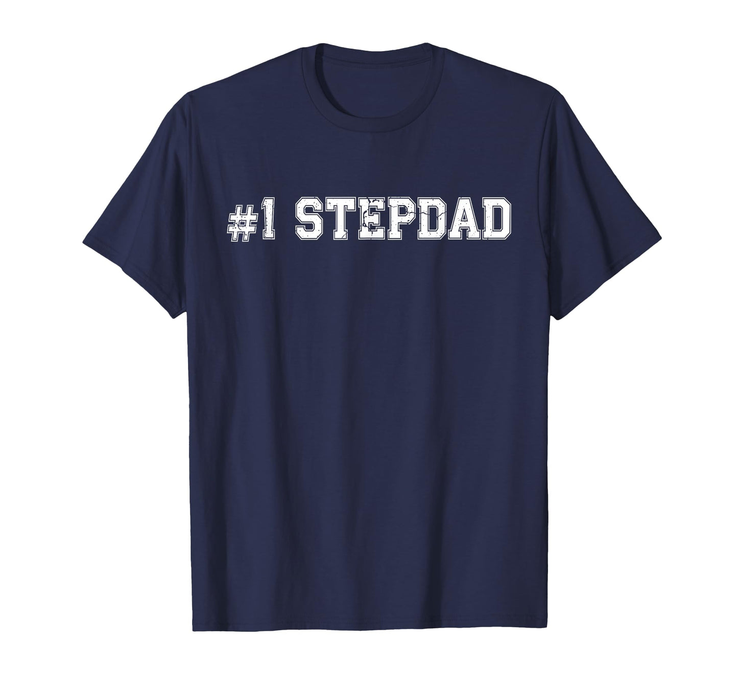 #1 StepDad Number One Stepfather Father's Day Vintage Sports T-Shirt