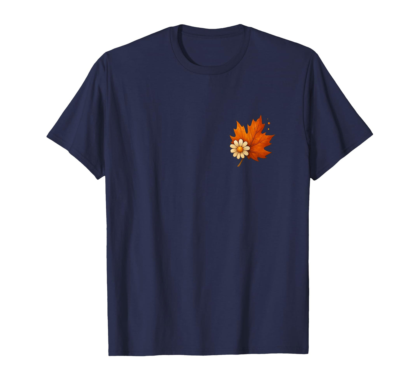 Autumn Leaf Flower Fall Season Cozy Vibes Thanksgiving Day T-Shirt