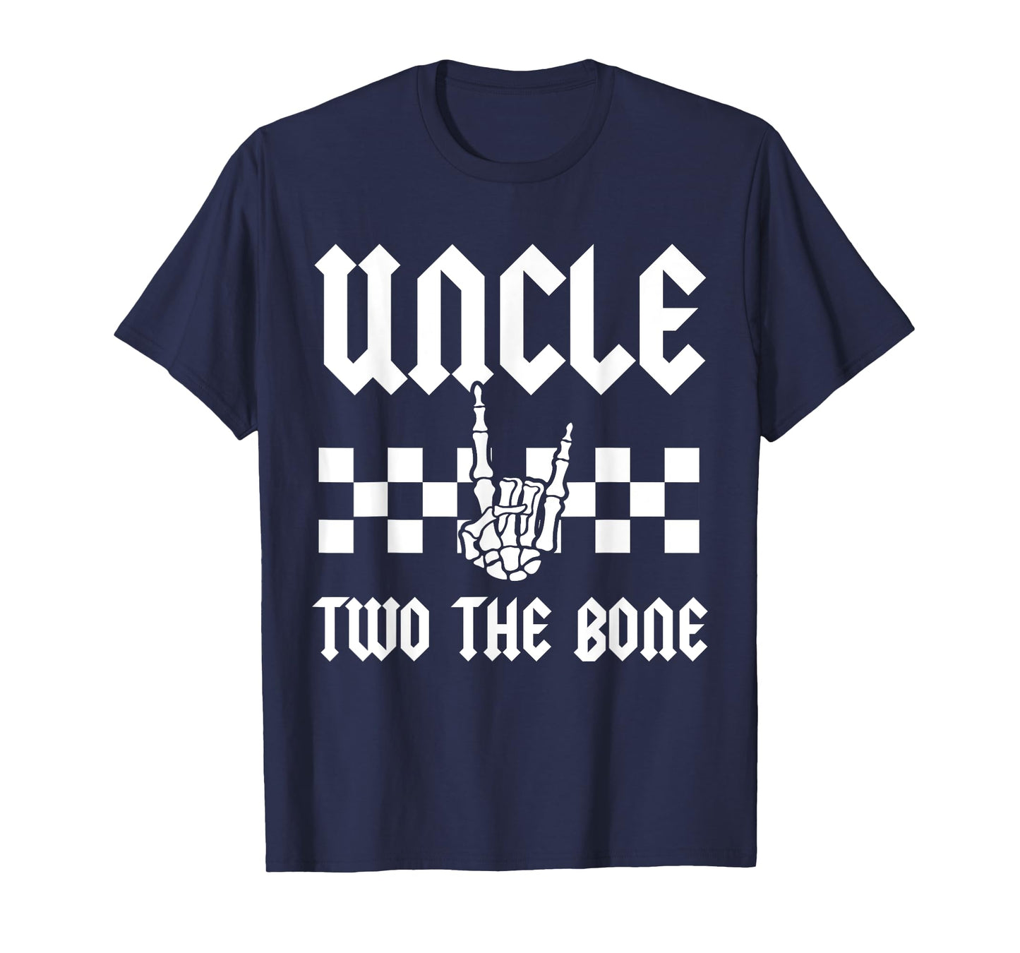 Uncle Two The Bone Skeleton Hand 2nd Birthday Boy Girl T-Shirt