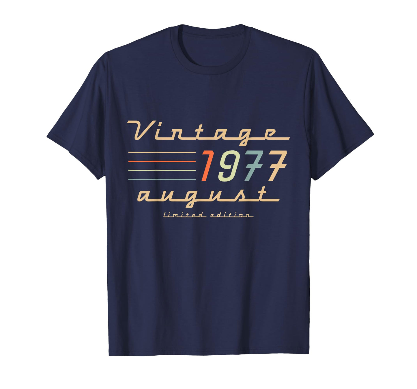 48th Birthday Gifts For Men August 1977 48 Year Old Bday T-Shirt