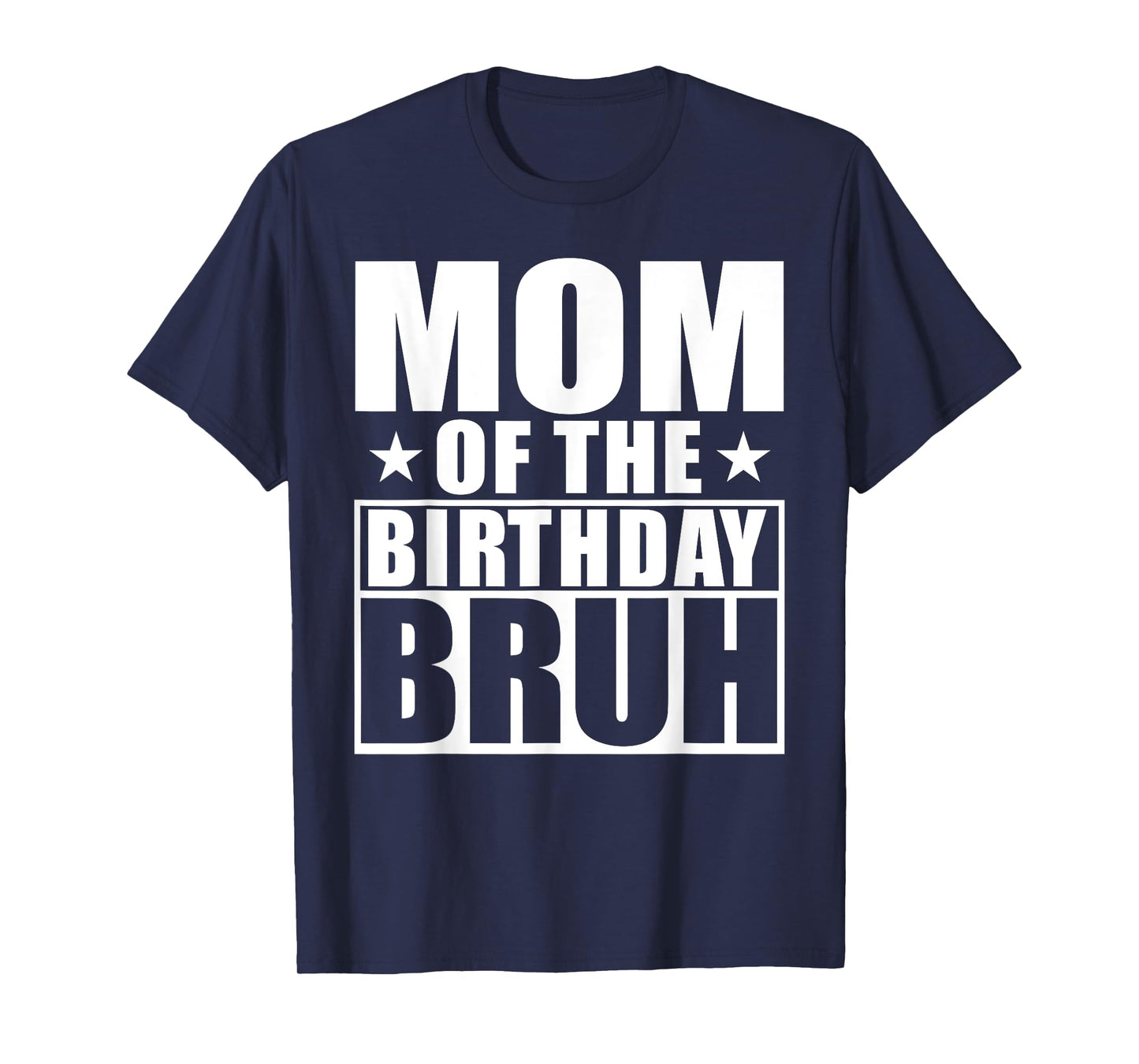 Retro Mom of The Birthday Bruh Proud Mommy of Boys Girls T-Shirt