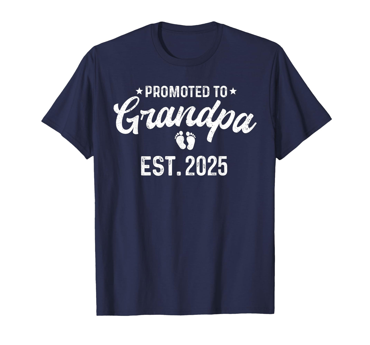 Promoted To Grandpa 2025 Funny Pregnancy Grandfather Loading T-Shirt