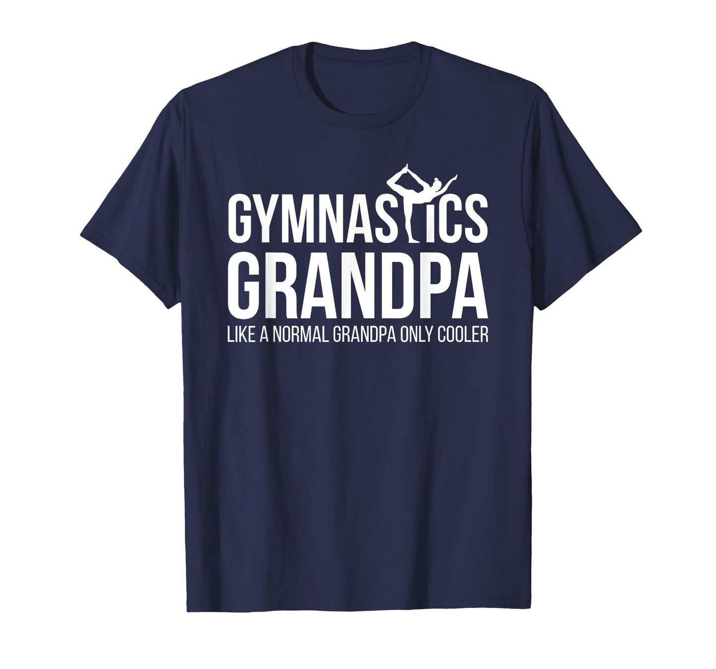 Cool Gymnastics Grandpa Of A Gymnast Grandfather T-Shirt
