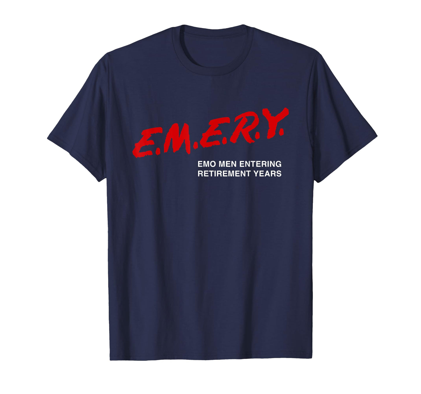 Emo Men Entering Retirement Years Funny Apparel T-Shirt