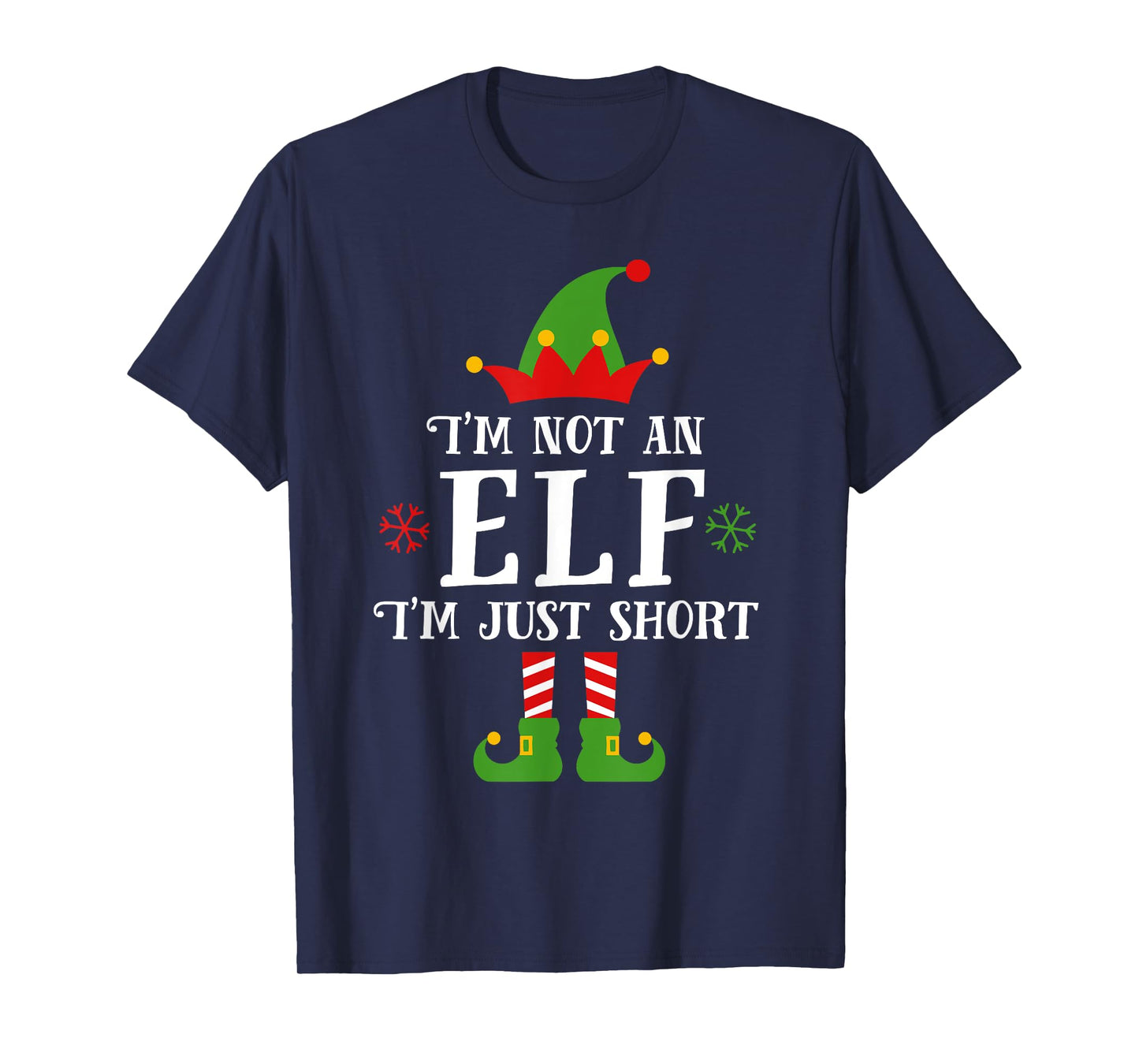 Im Not An Elf Family Christmas Pjs Matching Men Women Kids T-Shirt