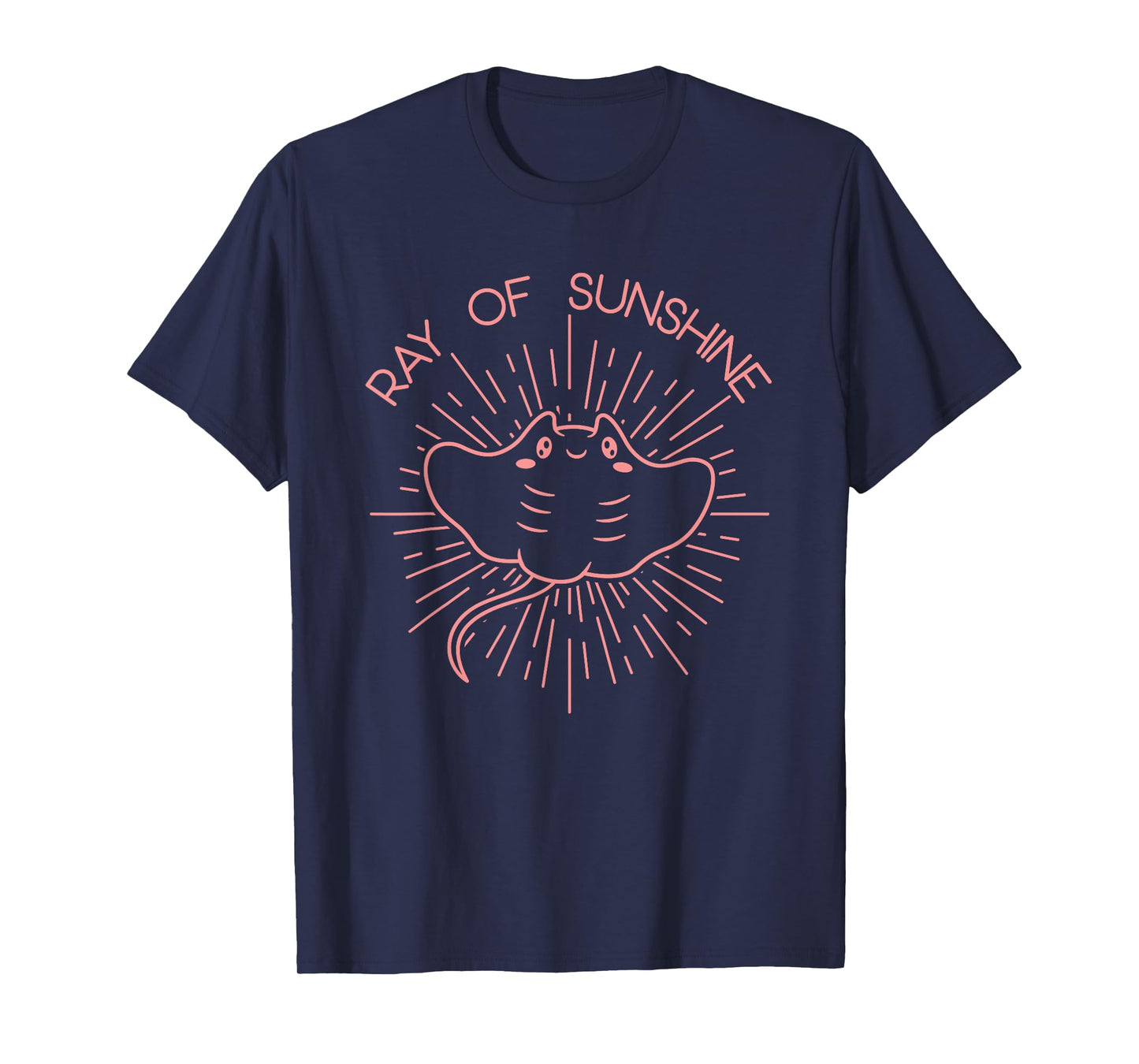 Manta ray of sunshine cute beach stingray T-Shirt