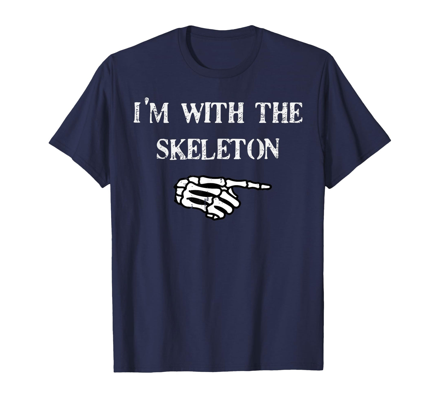 Halloween Matching Im with Skeleton Costume Men Women Kids T-Shirt