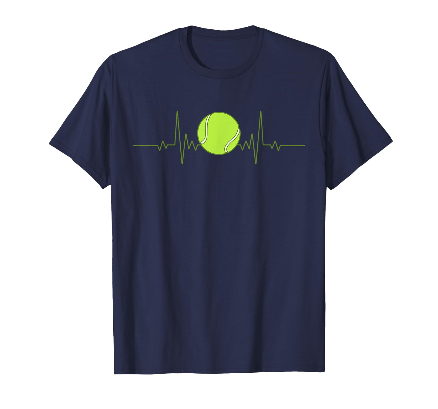 Funny Tennis Heartbeat Art For Tennis Player Men Women Kids T-Shirt