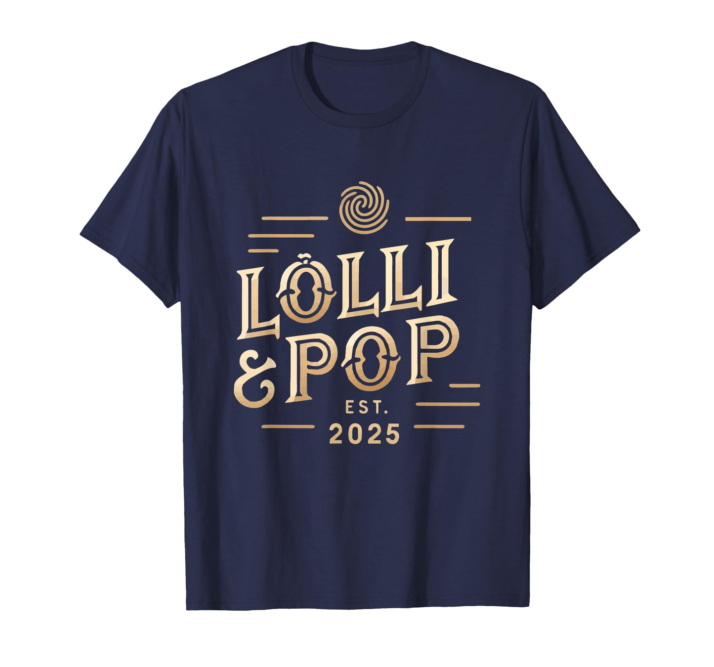 Lolli and Pop Established 2025 Lolly Pop Grandparents T-Shirt