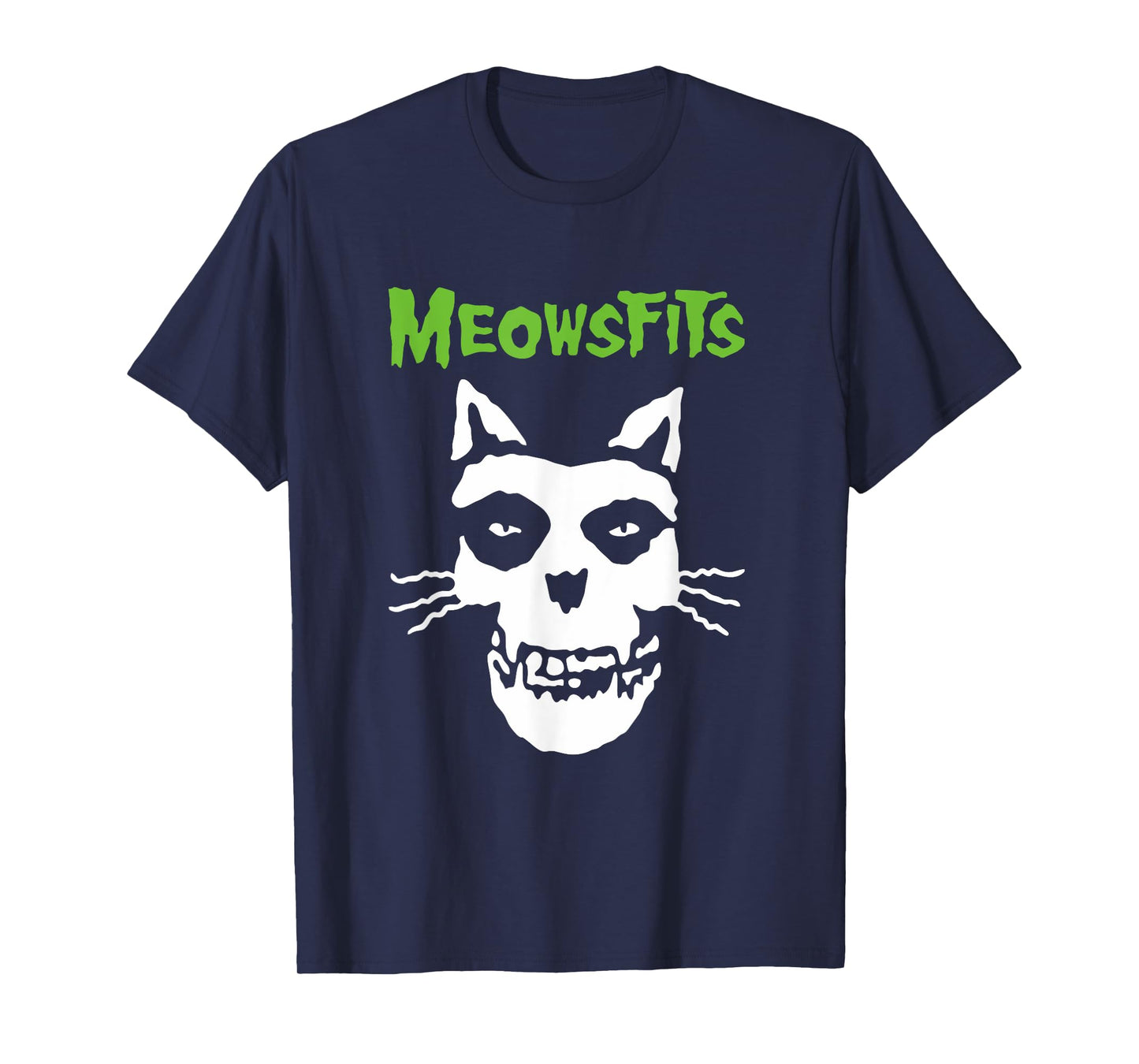 Meowsfits Cats Kittens Meow Funny Parody Band for Cat Lover Men Women Girls Kids T-Shirt
