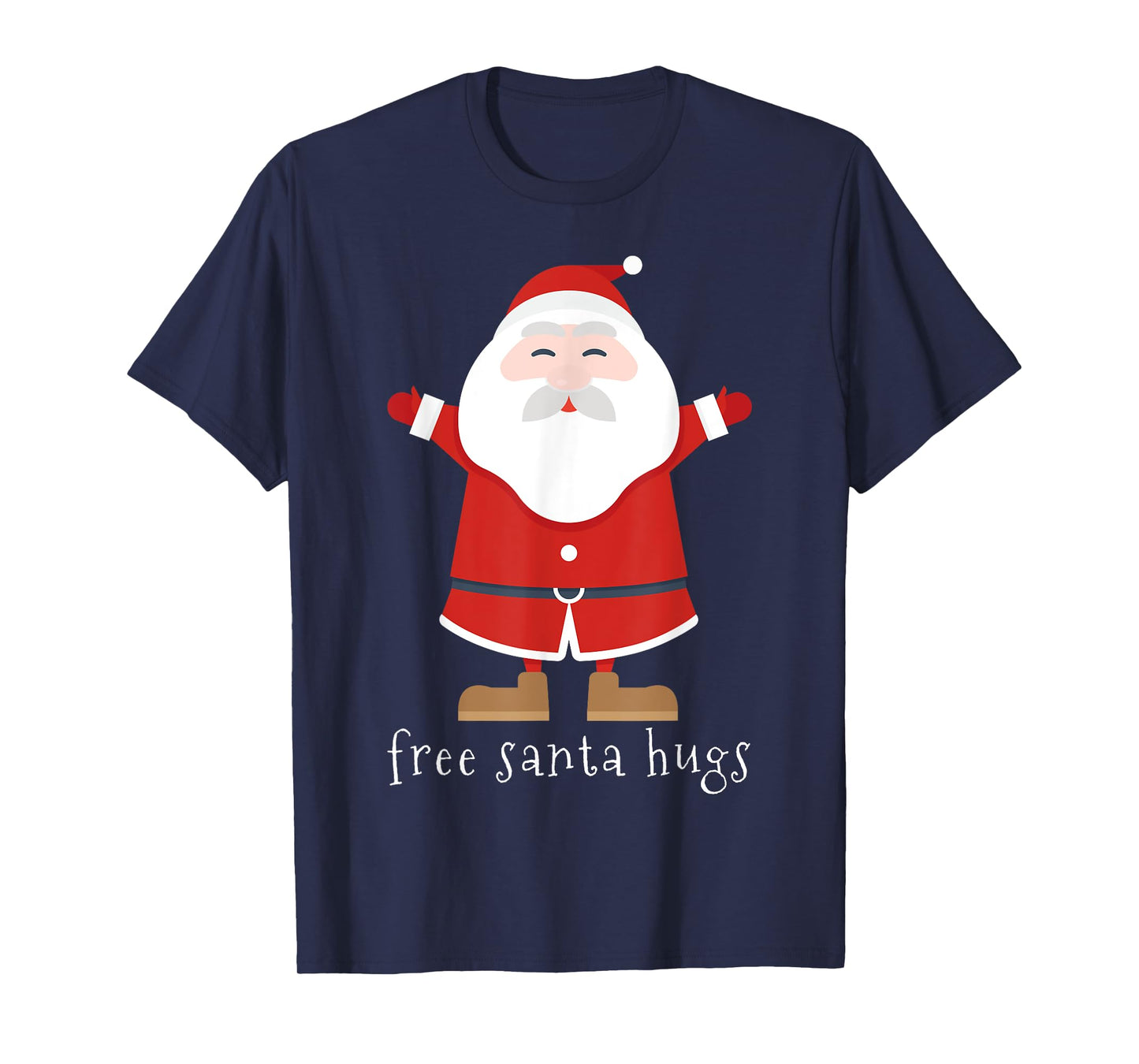 Free Santa Hugs Cute Christmas Holiday T-Shirt