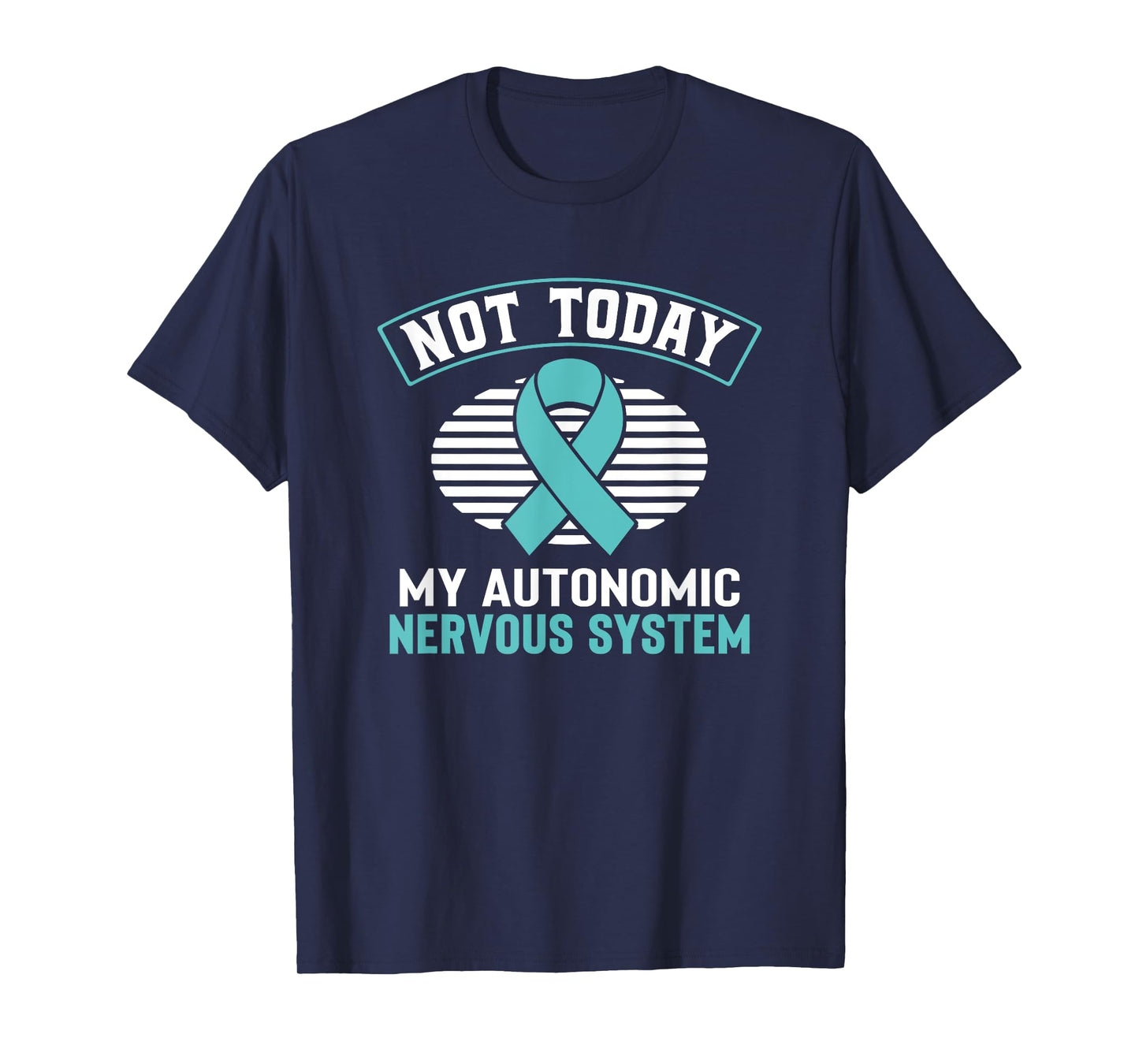 Dysautonomia Awareness Autonomic Turquoise Ribbon Pots T-Shirt