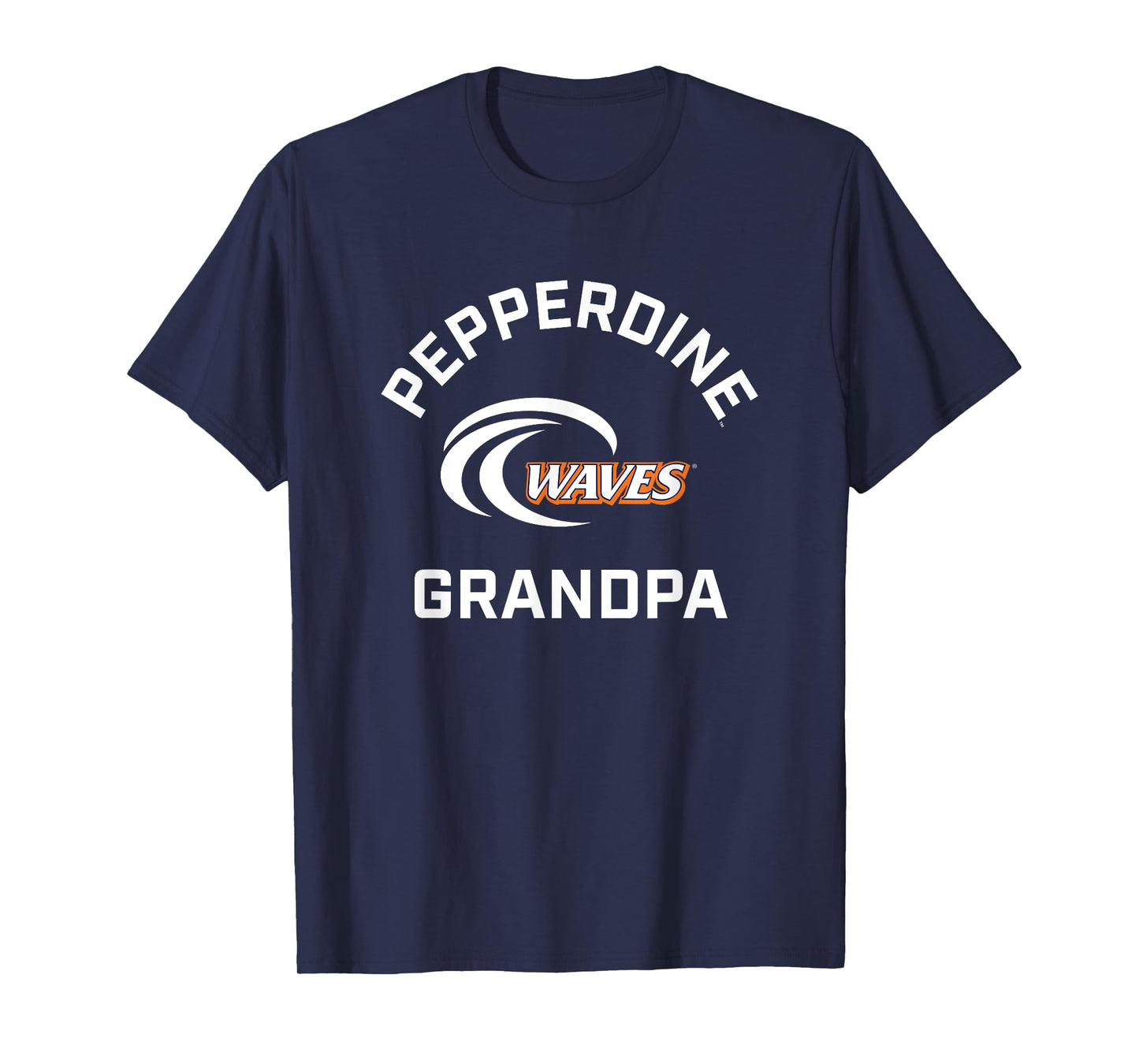 Pepperdine University Waves Arched Grandpa T-Shirt