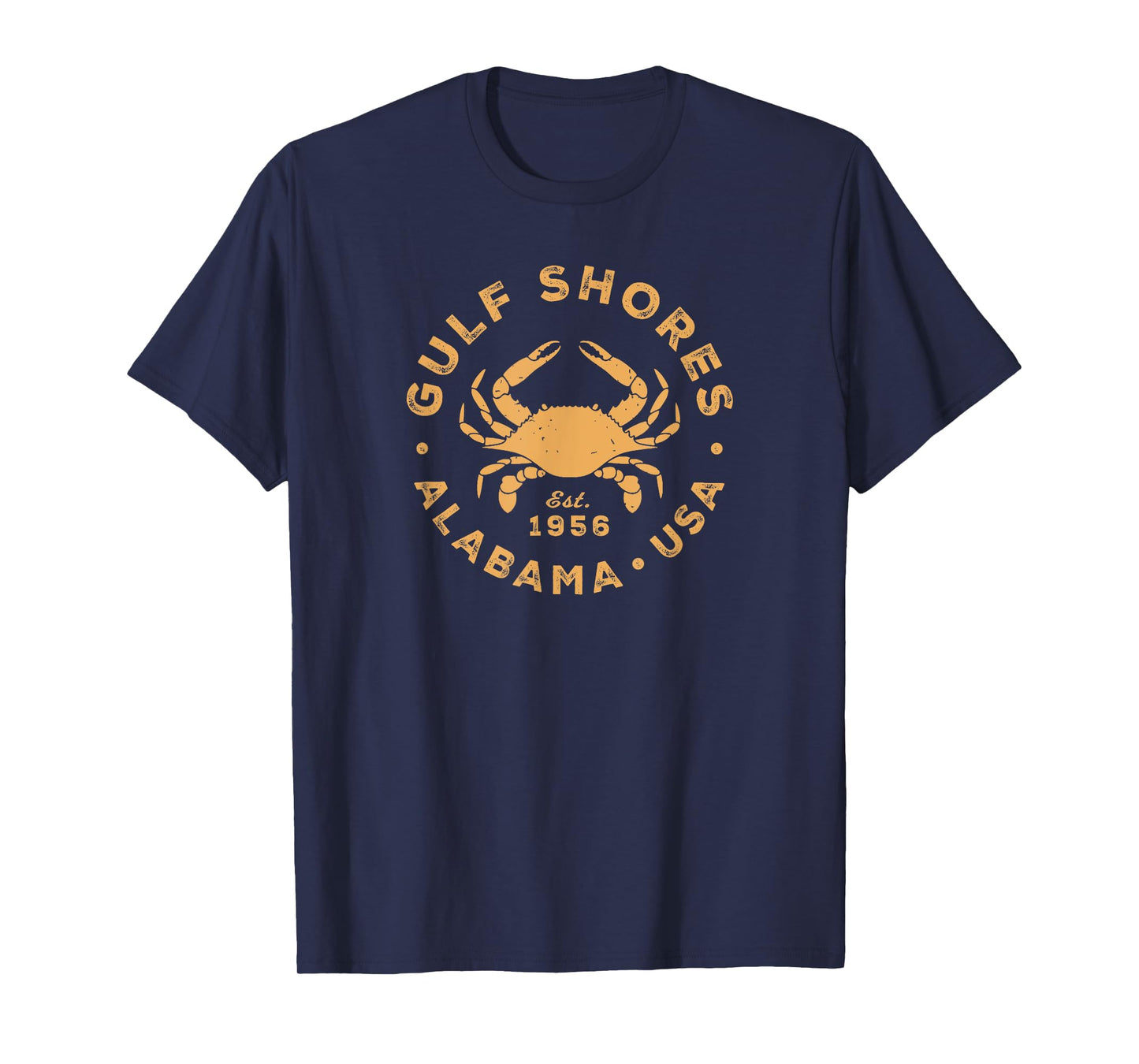 Gulf Shores Alabama Vintage Blue Crab Vacation Souvenir T-Shirt