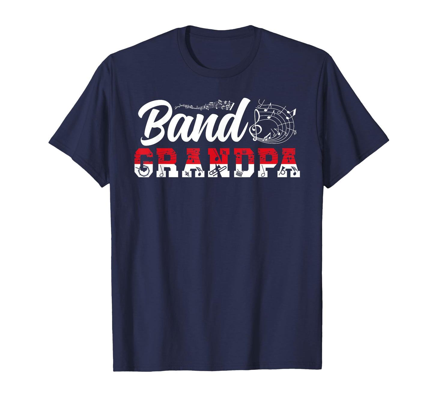 Band Grandpa Marching Band Grandfather T-Shirt