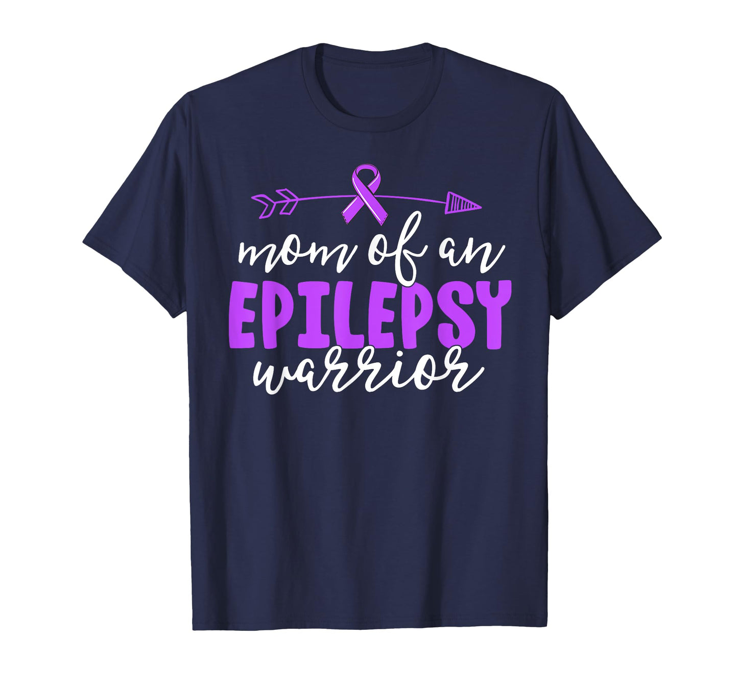 Epilepsy Mom Shirt Purple Ribbon Awareness Shirt Mother T-Shirt