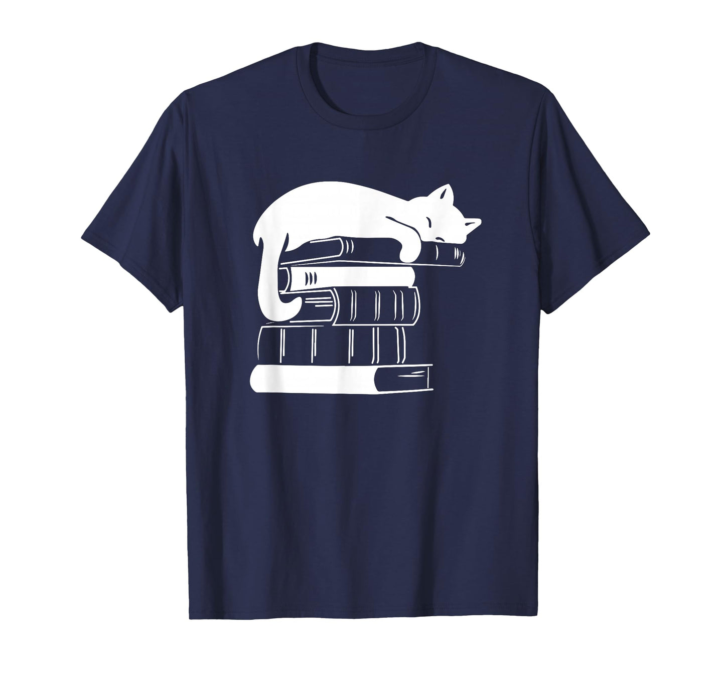 Cat Book, Books and Cats, Cat Lover, Cat Mom, Book Lovers T-Shirt